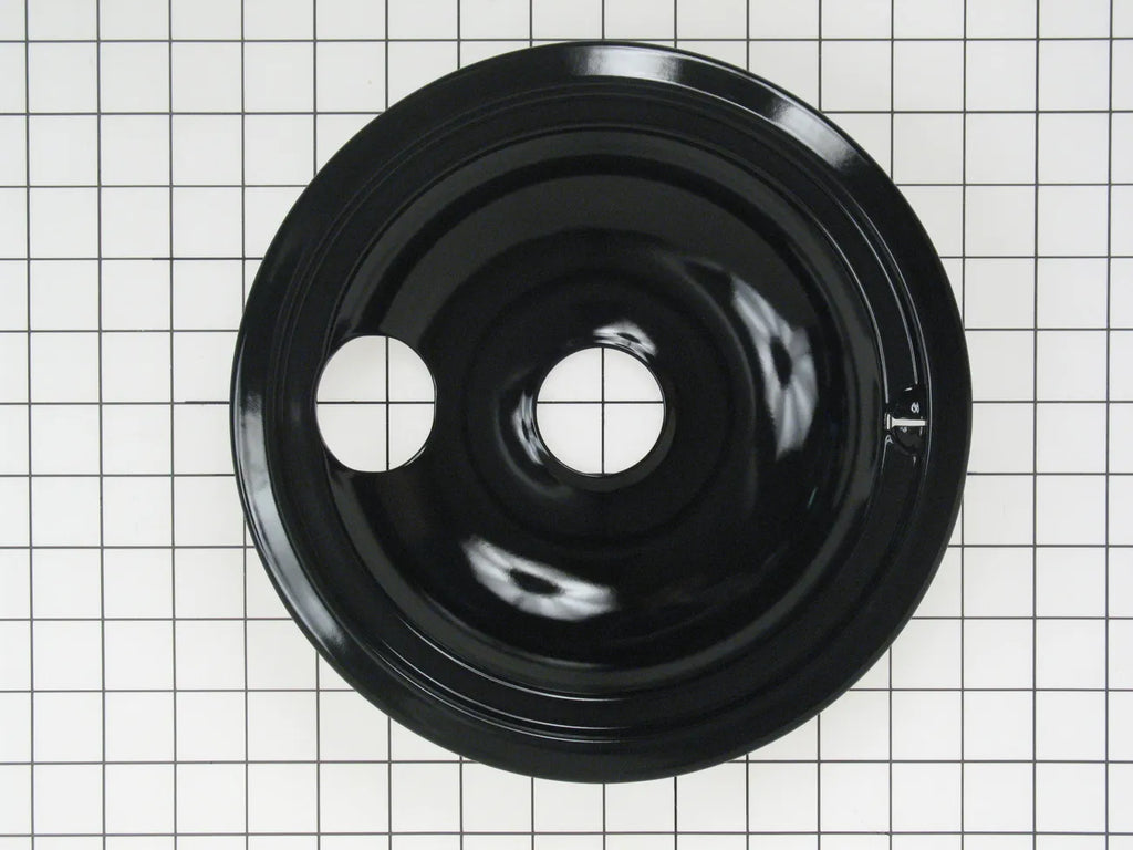GE Range 8 in. Black Porcelain Burner Drip Bowl WB31T10015