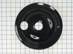 GE Range 8 in. Black Porcelain Burner Drip Bowl WB31T10015