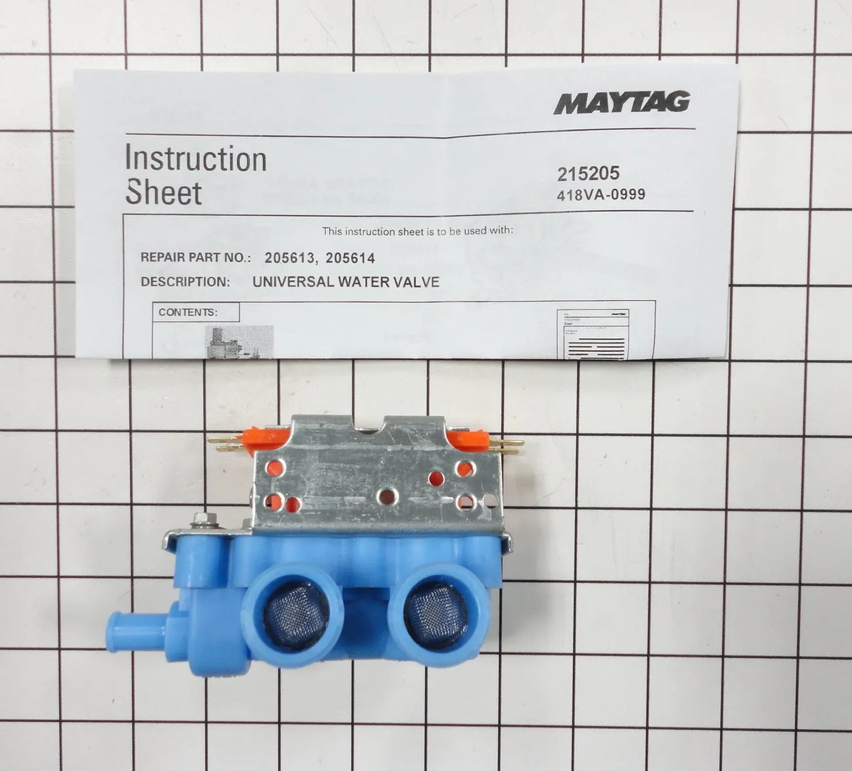 Whirlpool Washer Water Inlet Valve 205613