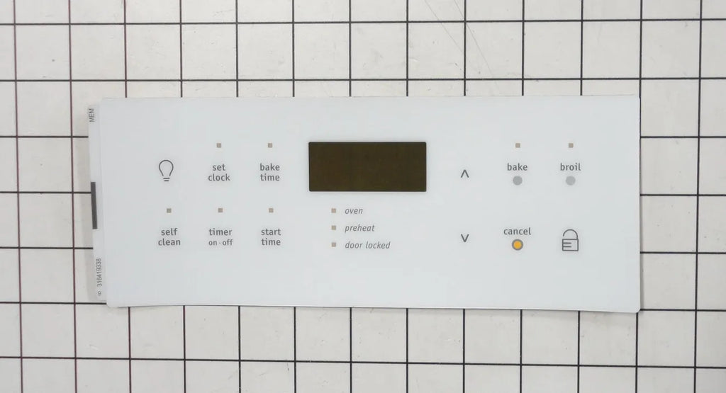 Frigidaire Range Touchpad Overlay, White 316419338