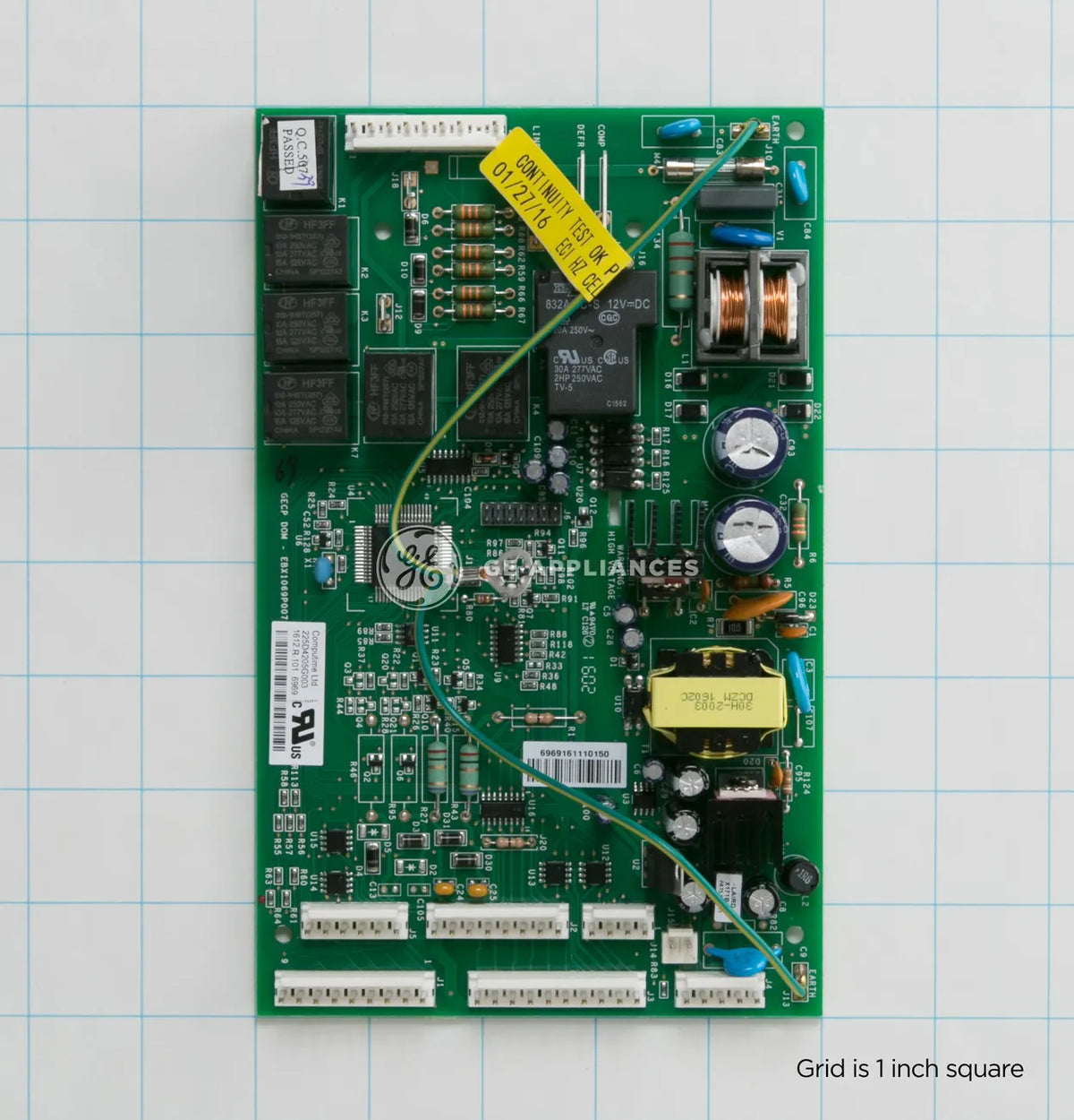 GE Refrigerator Combined Main and HMI Control Board WR55X11059
