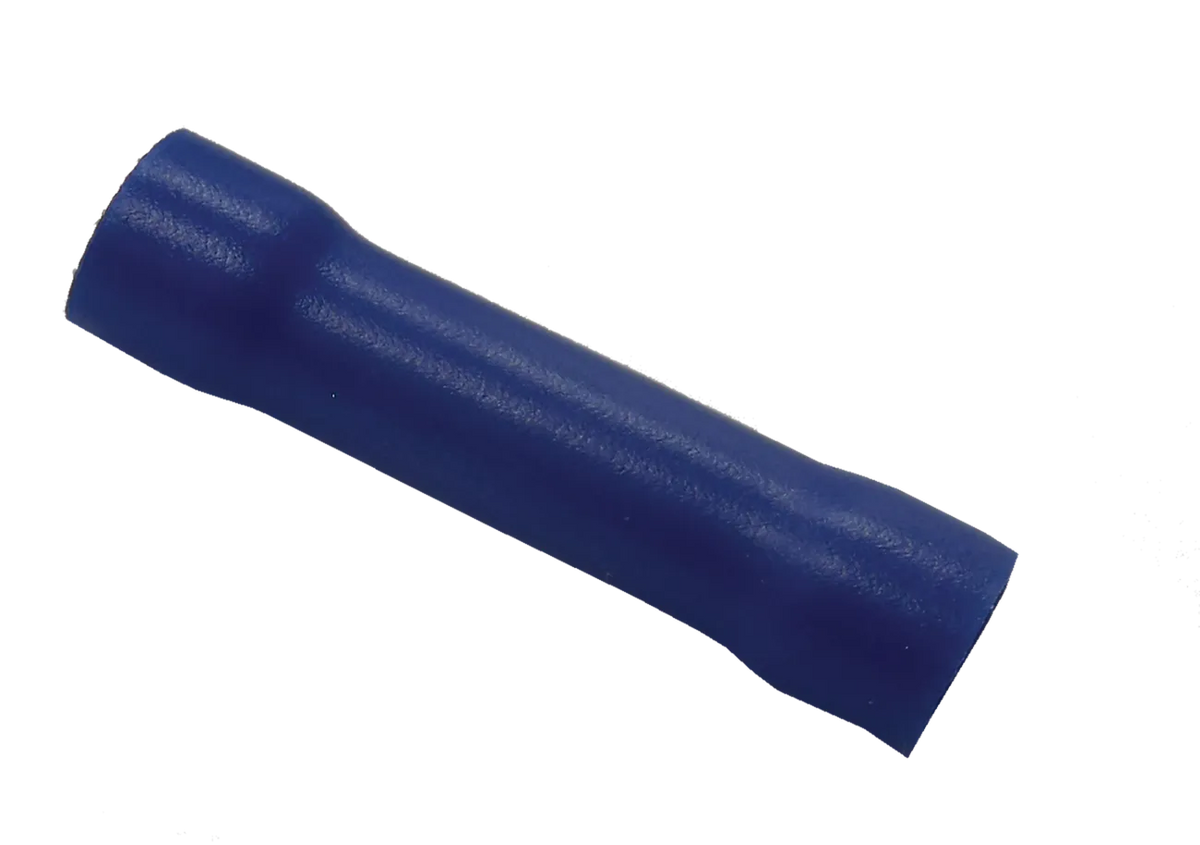 Supco Insulated Butt Connector 16-14 AWG Blue 20 Pack T1052