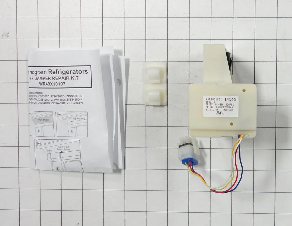 GE Refrigerator Damper Control Assembly WR49X10107