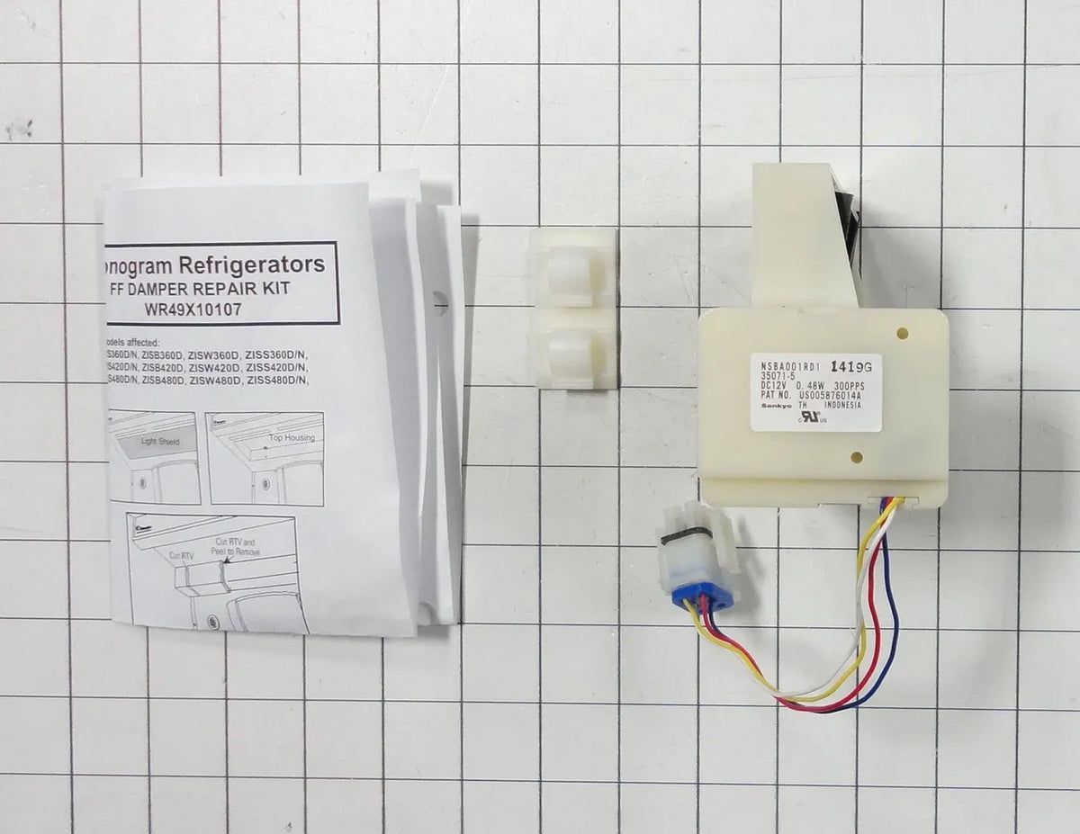 GE Refrigerator Damper Control Assembly WR49X10107