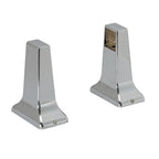EZ-Flo Chrome Concealed Screw Towel Bar Brackets 3/4" 1 Pair 15155