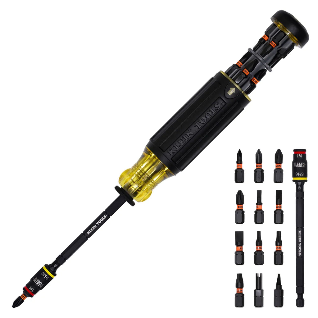 Klein Tools 14-in-1 HVAC Adjustable Impact Screwdriver 32304