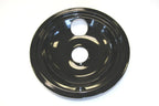 GE Range 8 in. Black Porcelain Burner Drip Bowl WB31T10015