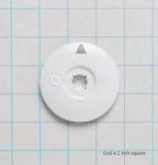 GE Washer Dial Knob Assembly, White WH11X10033