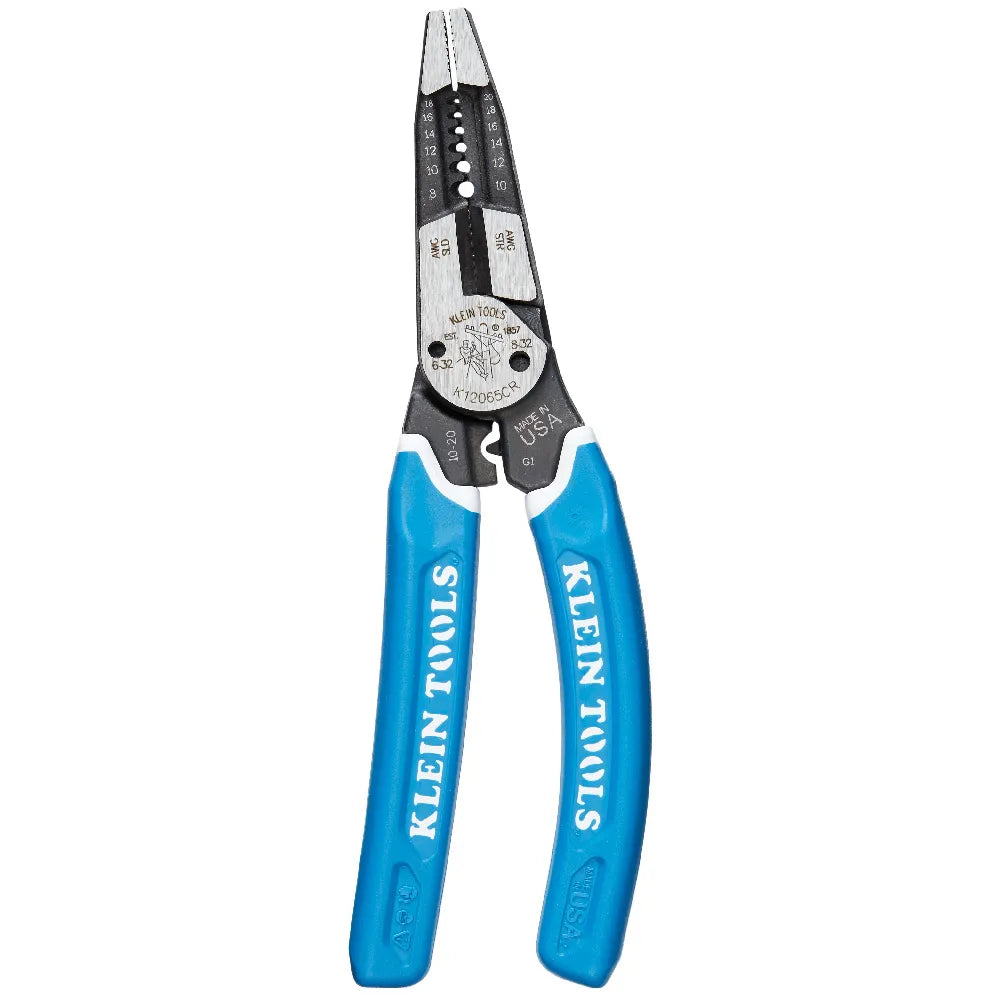 Klein Tools Klein-Kurve Heavy-Duty Wire Stripper / Crimper, 8-20 AWG K12065CR