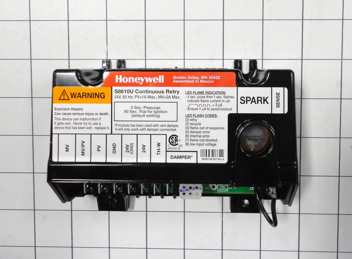 Honeywell Universal Intermittent Pilot Ignition Control S8610U3009
