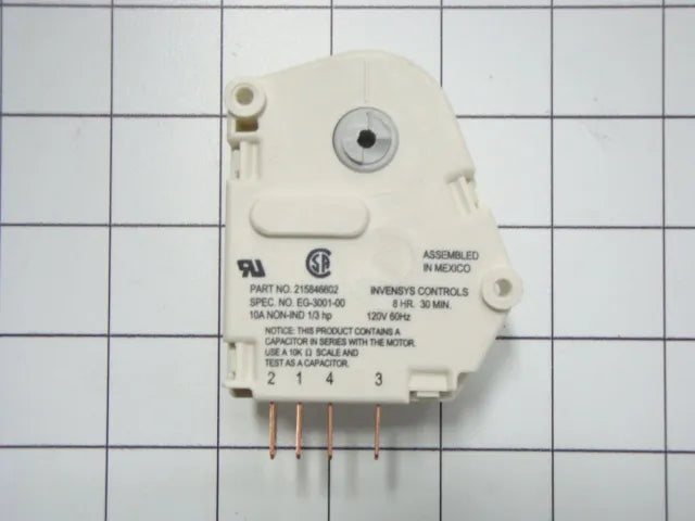 Frigidaire Refrigerator Defrost Timer, 8 Hour 30 Minute 215846602