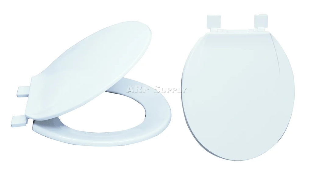 EZ-Flo Round Plastic Toilet Seat White 65901