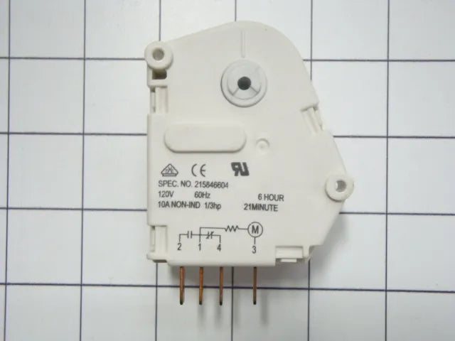 Frigidaire Refrigerator Defrost Timer, 6 Hour 21 Minute 215846604