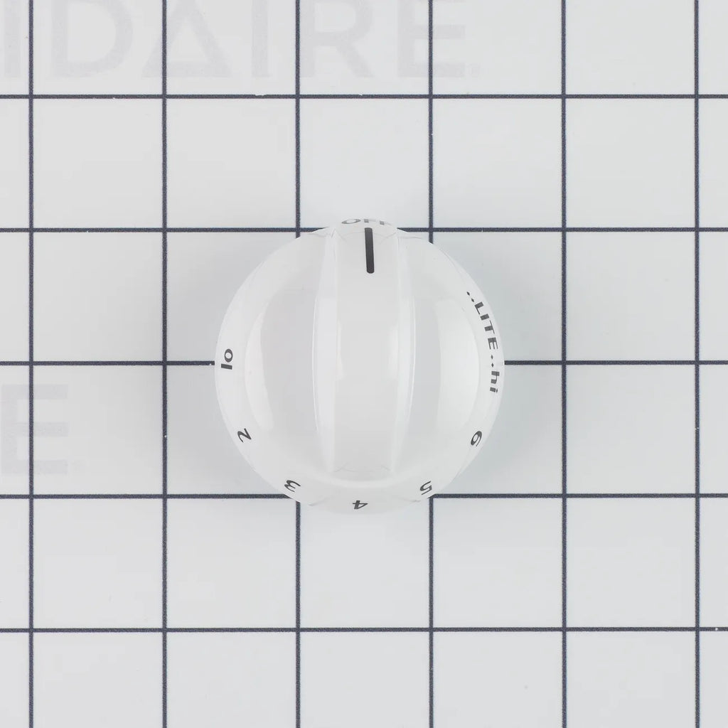 Frigidaire Range Top Valve Control Knob, White 316220008