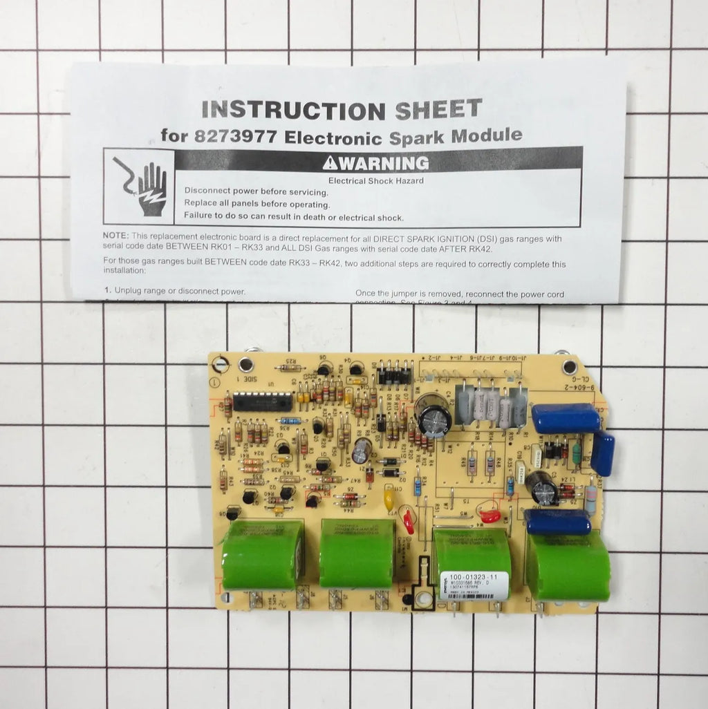Whirlpool Range Spark Module Control Board WPW10331686