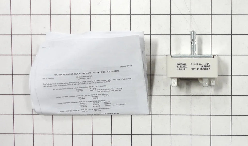 Frigidaire Range 8 In. Surface Burner Infinite Switch 240V 5309957099