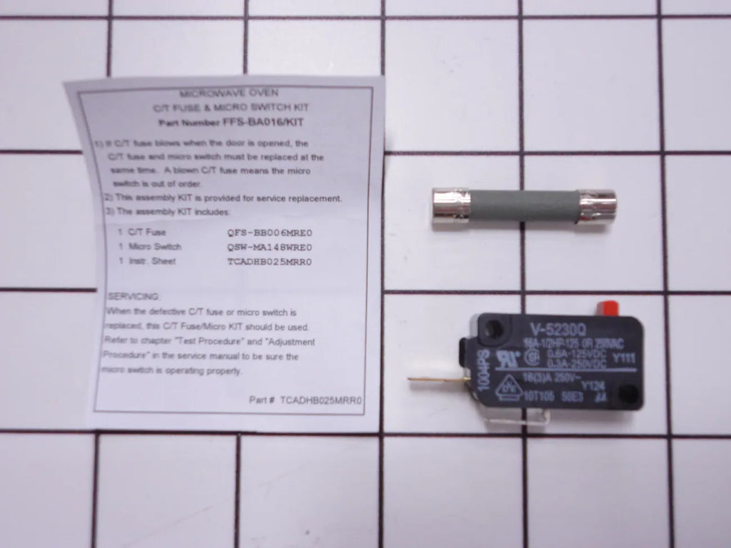Frigidaire Microwave Line Fuse and Monitor Switch Kit 5303319559
