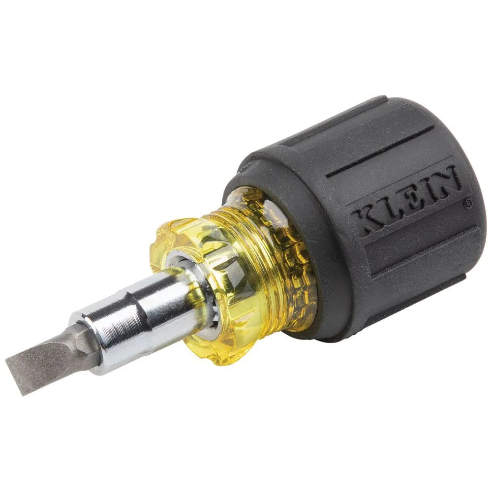 Klein Tools 6-in-1 Stubby Multi-Bit Screwdriver / Nut Driver 32561