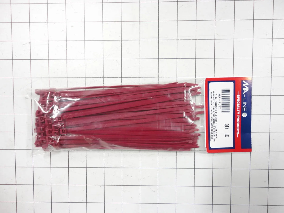 Monti & Associates Plenum Rated Cable Ties 7 Inch 100-Pack MA-PLT7