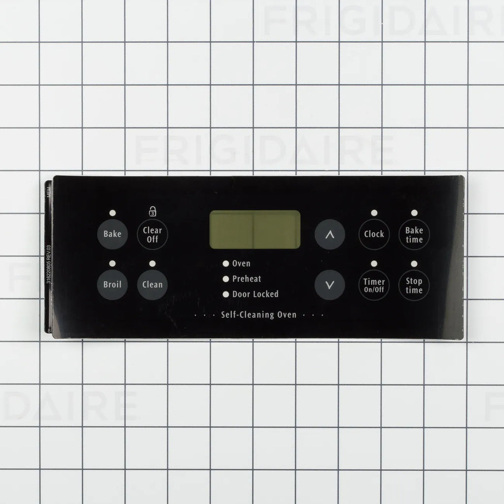 Frigidaire Range Clock Overlay, Black 316220805