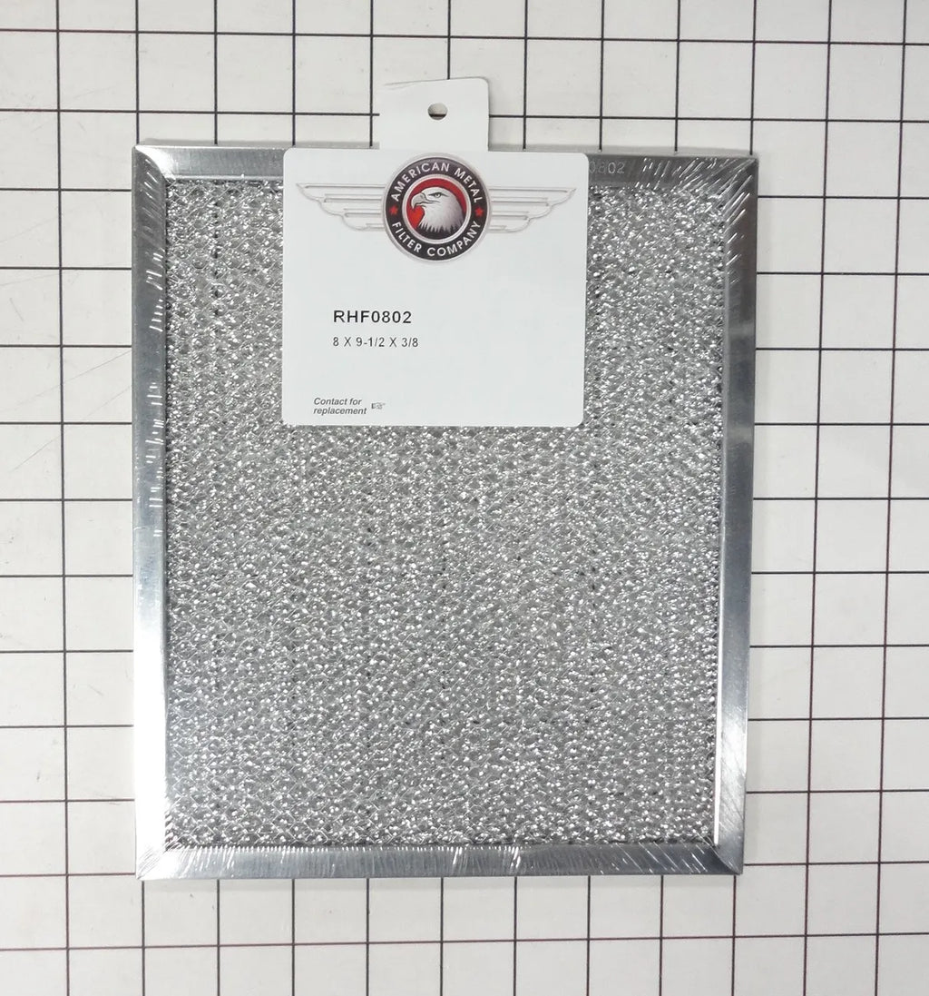 American Metal Filters Aluminum Range Hood Grease Filter 8 x 9-1/2 x 3/8 RHF0802