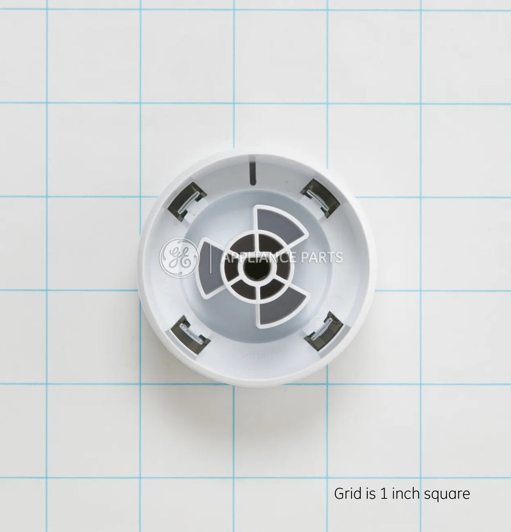 GE Dryer Timer Knob White/Silver WE01X24552