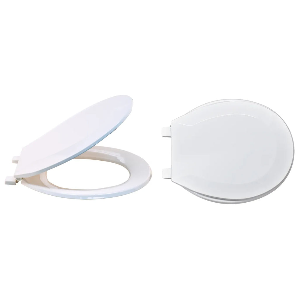 EZ-Flo Round Plastic Toilet Seat White 65901