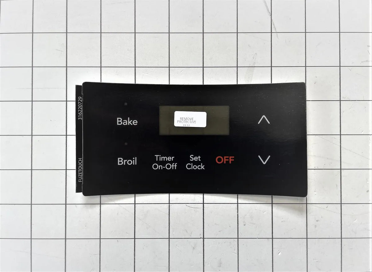 Frigidaire Range Black Overlay Control Board 316220729