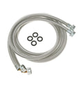Supco Washer Stainless Steel Fill Hose 6 Ft. with 90-Degree Elbow 6FT-SSEFH-2