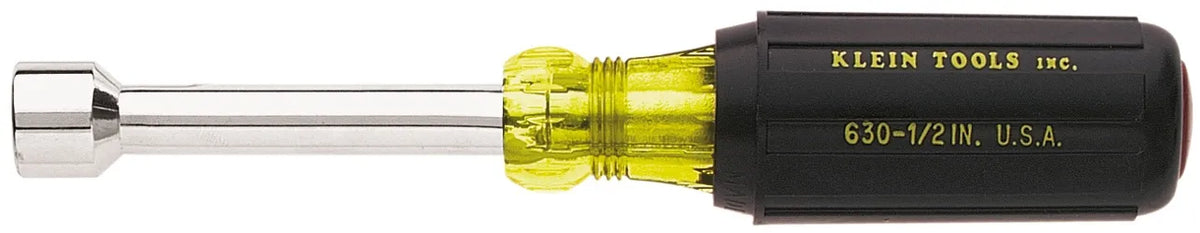 Klein Tools 5/16" Cushion-Grip Hollow Shaft Nut Driver, 3" Shank 630-5/16