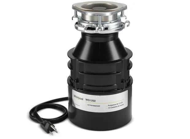 Whirlpool WG1202 1/2 HP Garbage Disposer With Power Cord 84211602