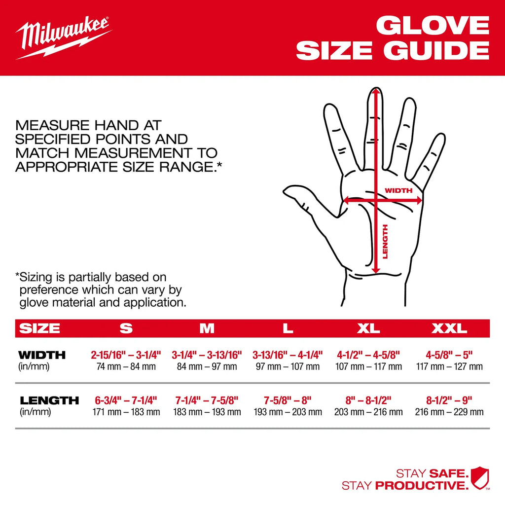 Milwaukee Cut Level 1 Nitrile Dipped Work Gloves, XL 48-22-8903