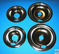 Whirlpool Range Chrome Drip Bowl Set of 4 W10278125