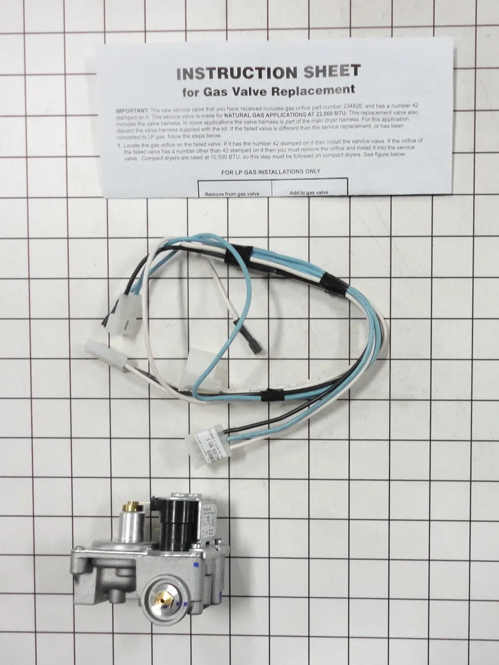 Whirlpool Dryer Gas Valve Kit 279923