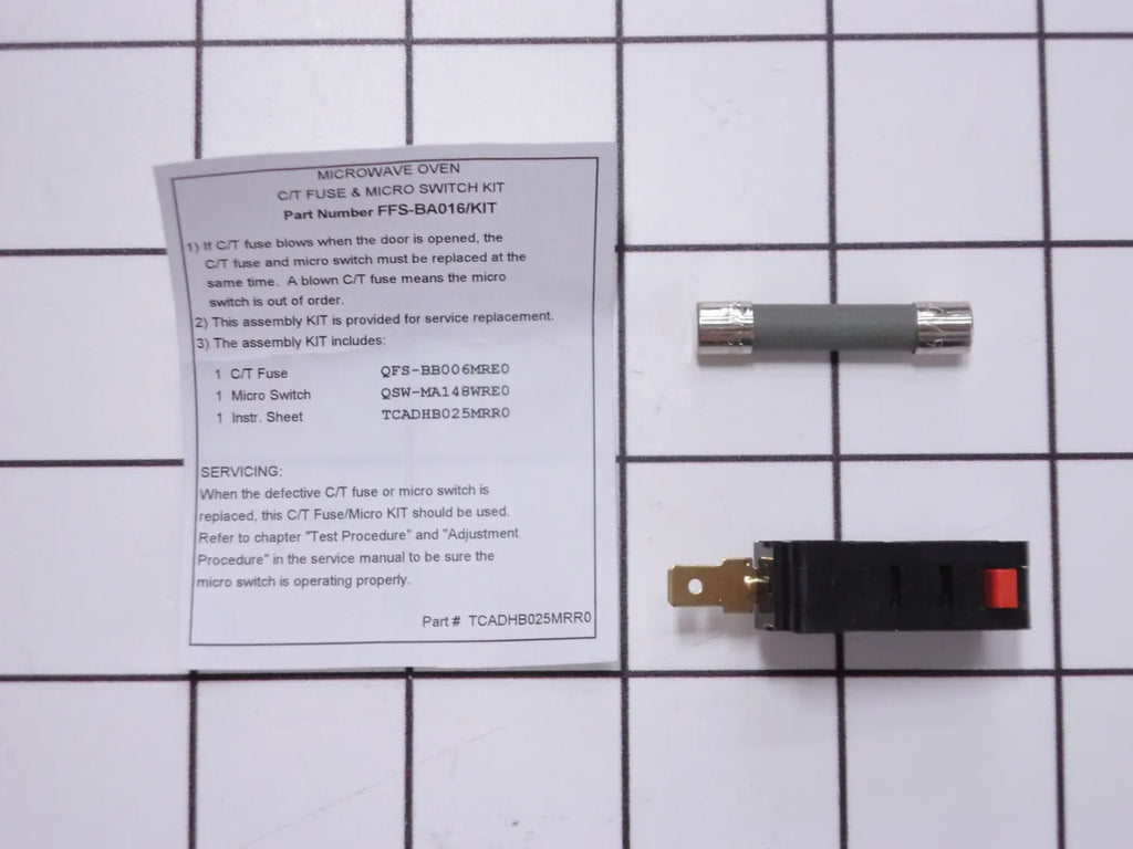 Frigidaire Microwave Line Fuse and Monitor Switch Kit 5303319559