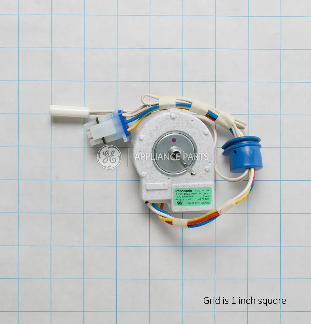 GE Refrigerator Evaporator Fan Motor DC with Harness WR60X10307