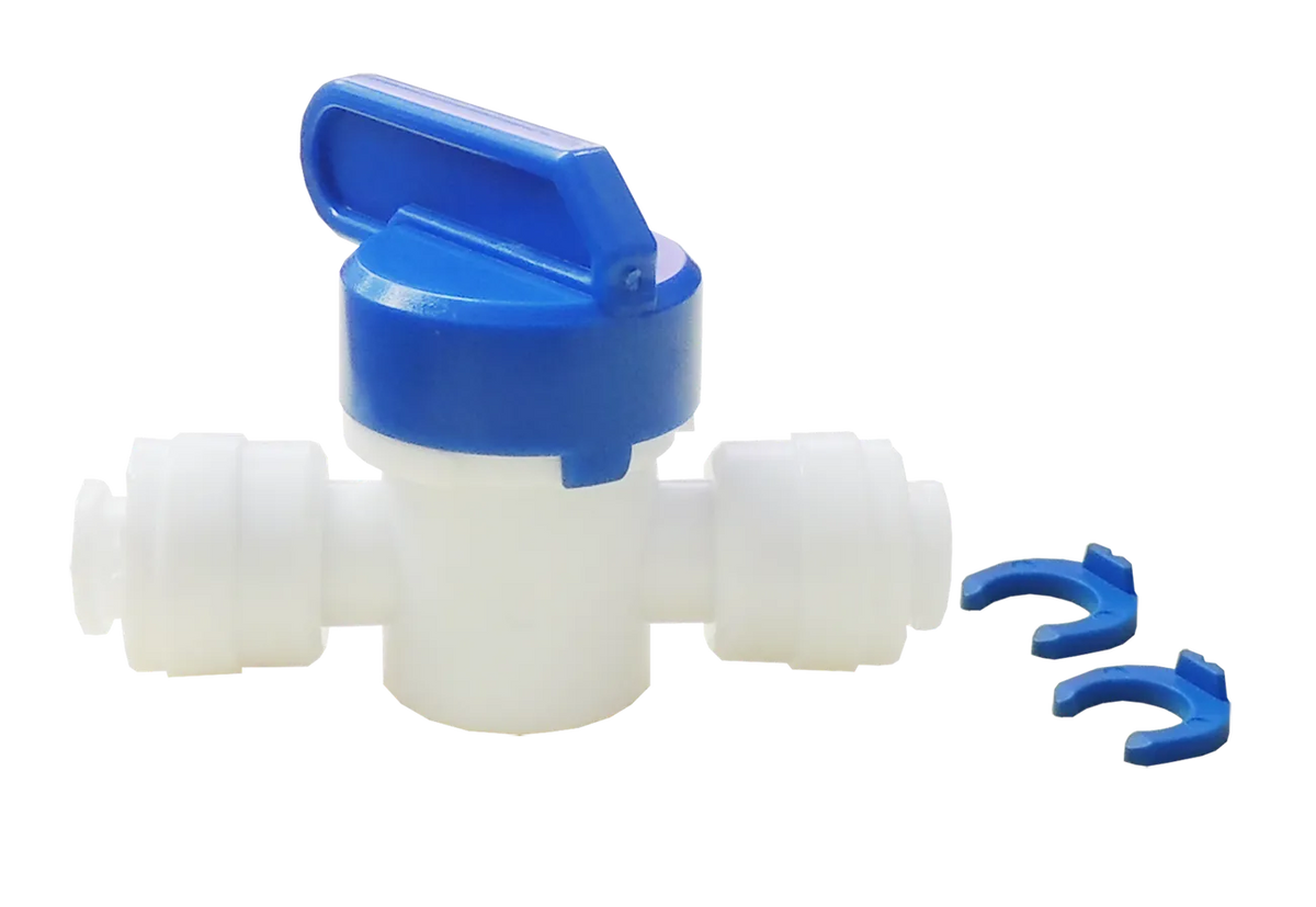 ERP (Exact Replacement Parts) Push-Fit Water Line Shut-Off Valve 1/4" x 1/4" SPFUV14
