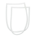 GE Side-by-Side Refrigerator Door Gasket White WR24X10298