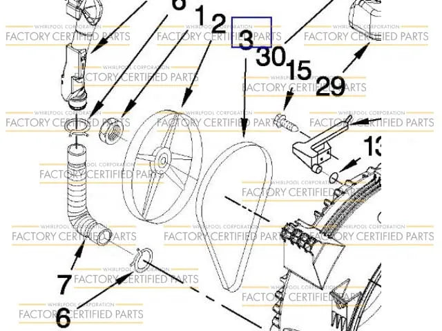 Whirlpool Front Load Washer Drive Belt WPW10388418