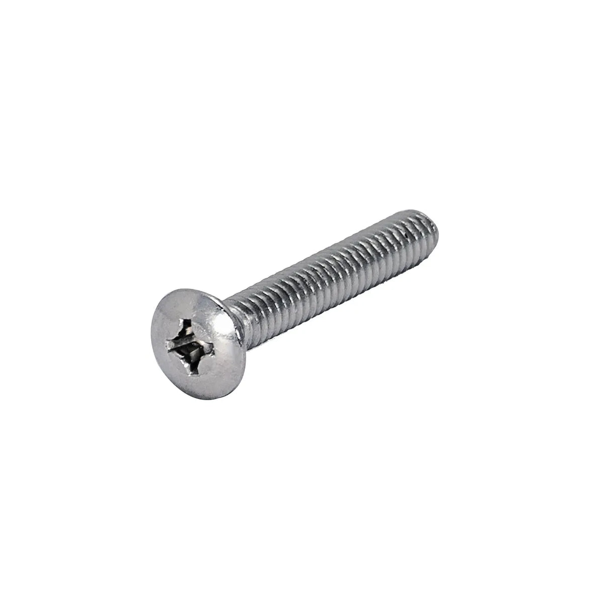 EZ-Flo Round Overflow Faceplate One-Hole with Brass Screw Chrome 35247