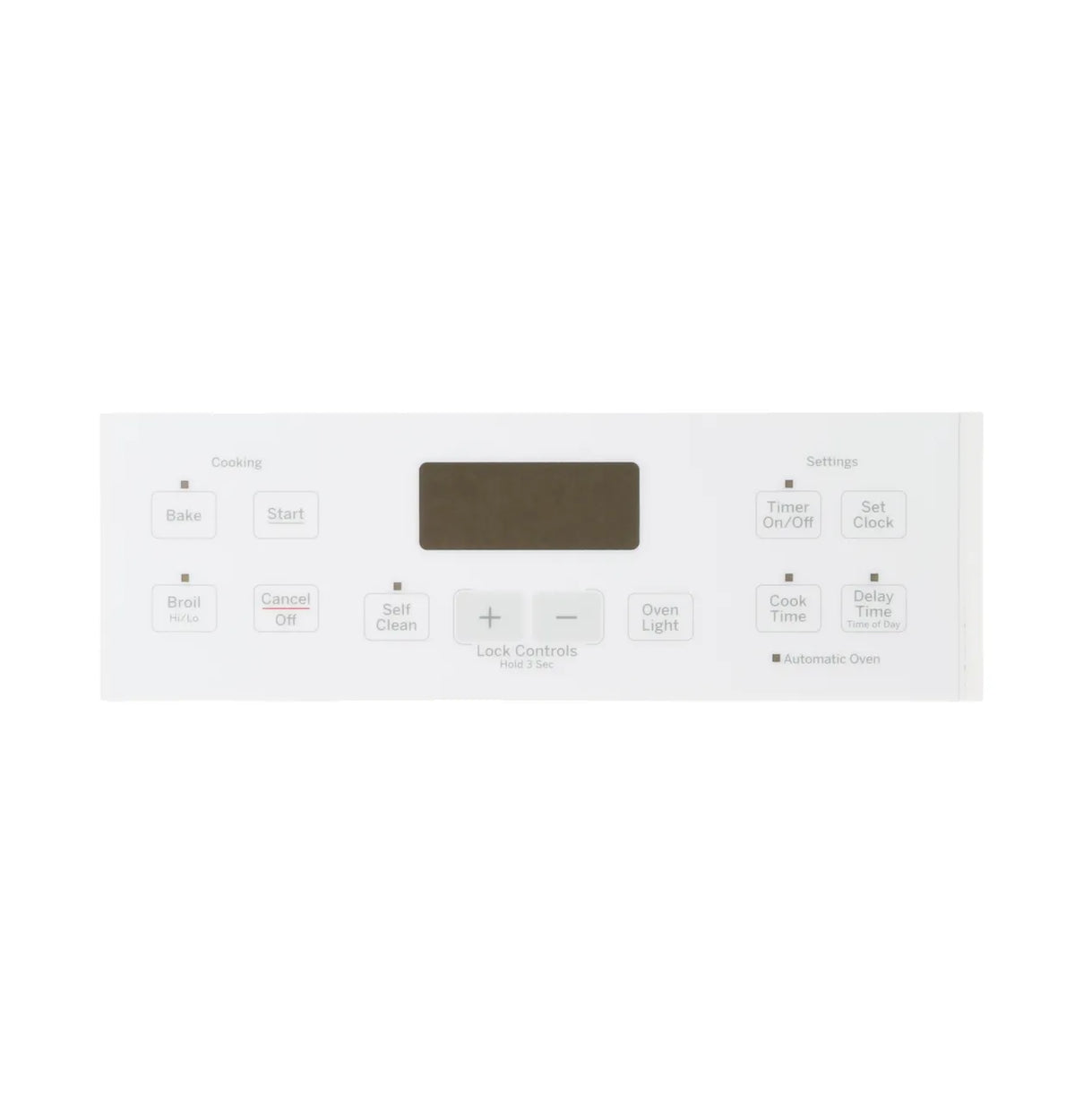 GE Range Control Faceplate Overlay WB27T11512