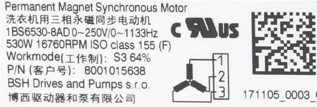 Bosch Motor 530W 00145836