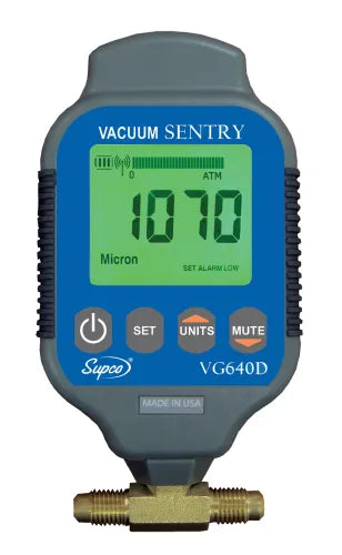 Supco Vacuum Sentry Dual Port Digital Vacuum Gauge VG640D