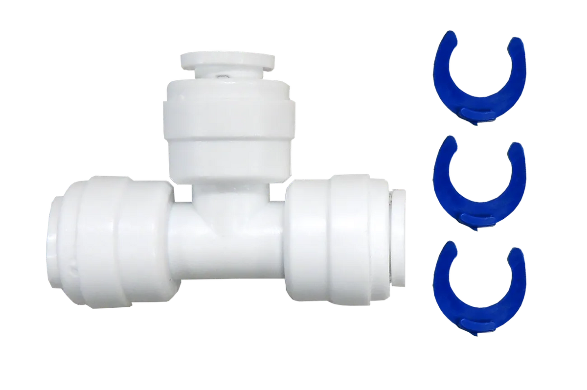 ERP (Exact Replacement Parts) Push-Fit Water Line Union Tee 1/4" x 1/4" x 1/4" SPFT14
