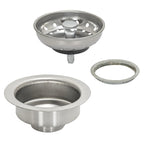 EZ-Flo Stainless Steel Kitchen Sink Basket Strainer 4-1/2" Flange 30001