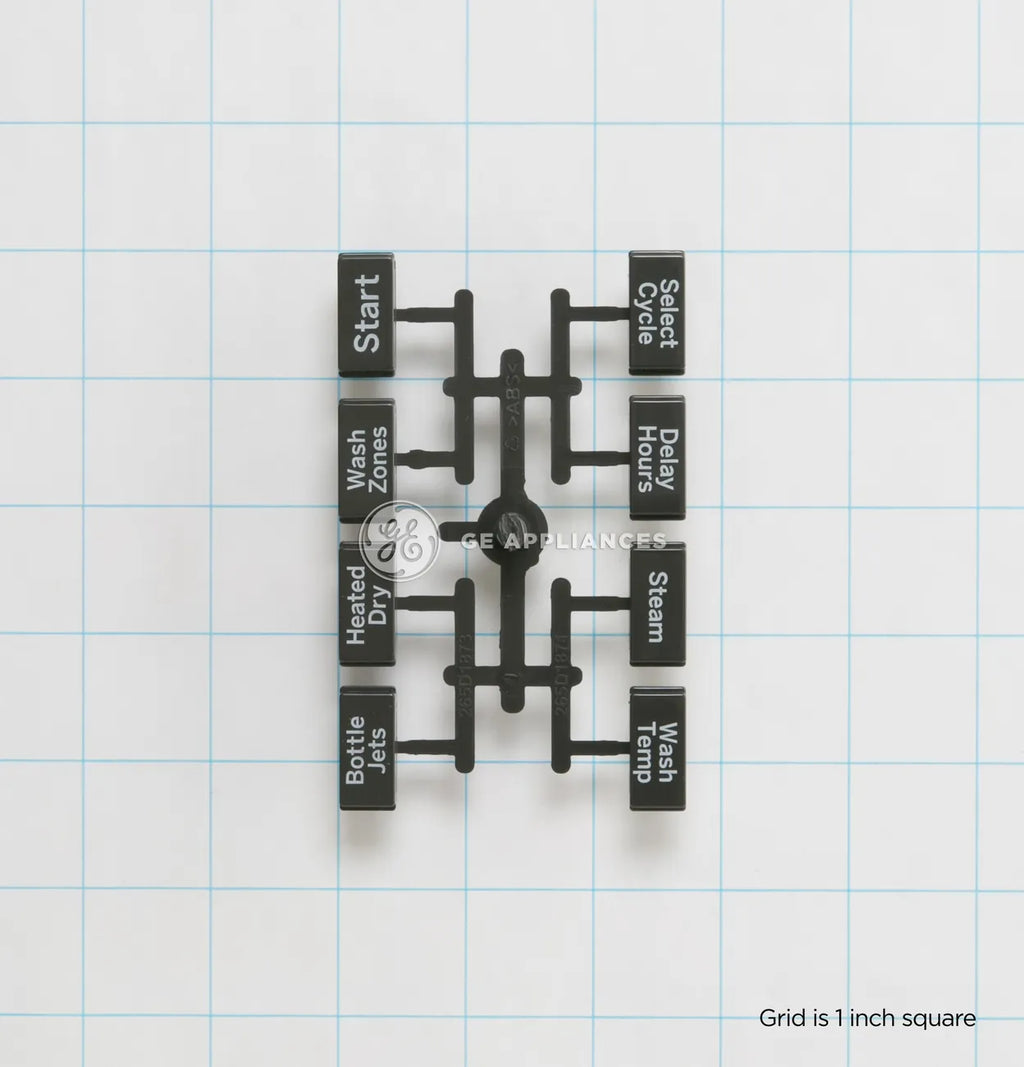 GE Dishwasher Button and Graphic Assembly WD09X21694