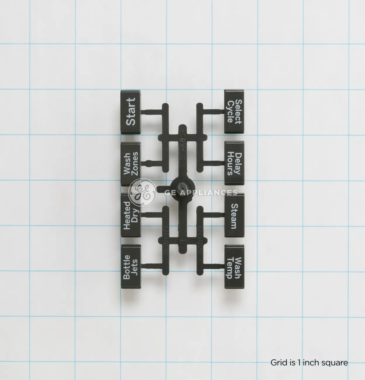 GE Dishwasher Button and Graphic Assembly WD09X21694