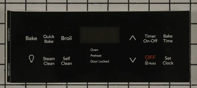 Frigidaire Range Control Panel Overlay 316419388