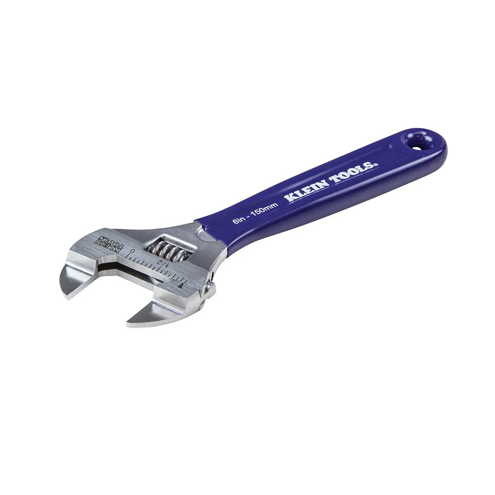 Klein Tools Slim-Jaw Adjustable Wrench, 6 In D86934