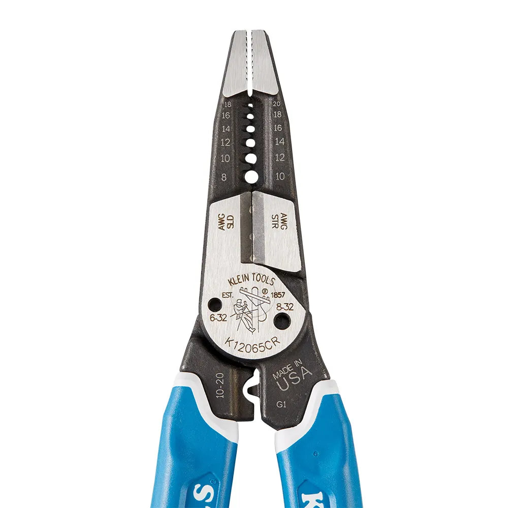 Klein Tools Klein-Kurve Heavy-Duty Wire Stripper / Crimper, 8-20 AWG K12065CR